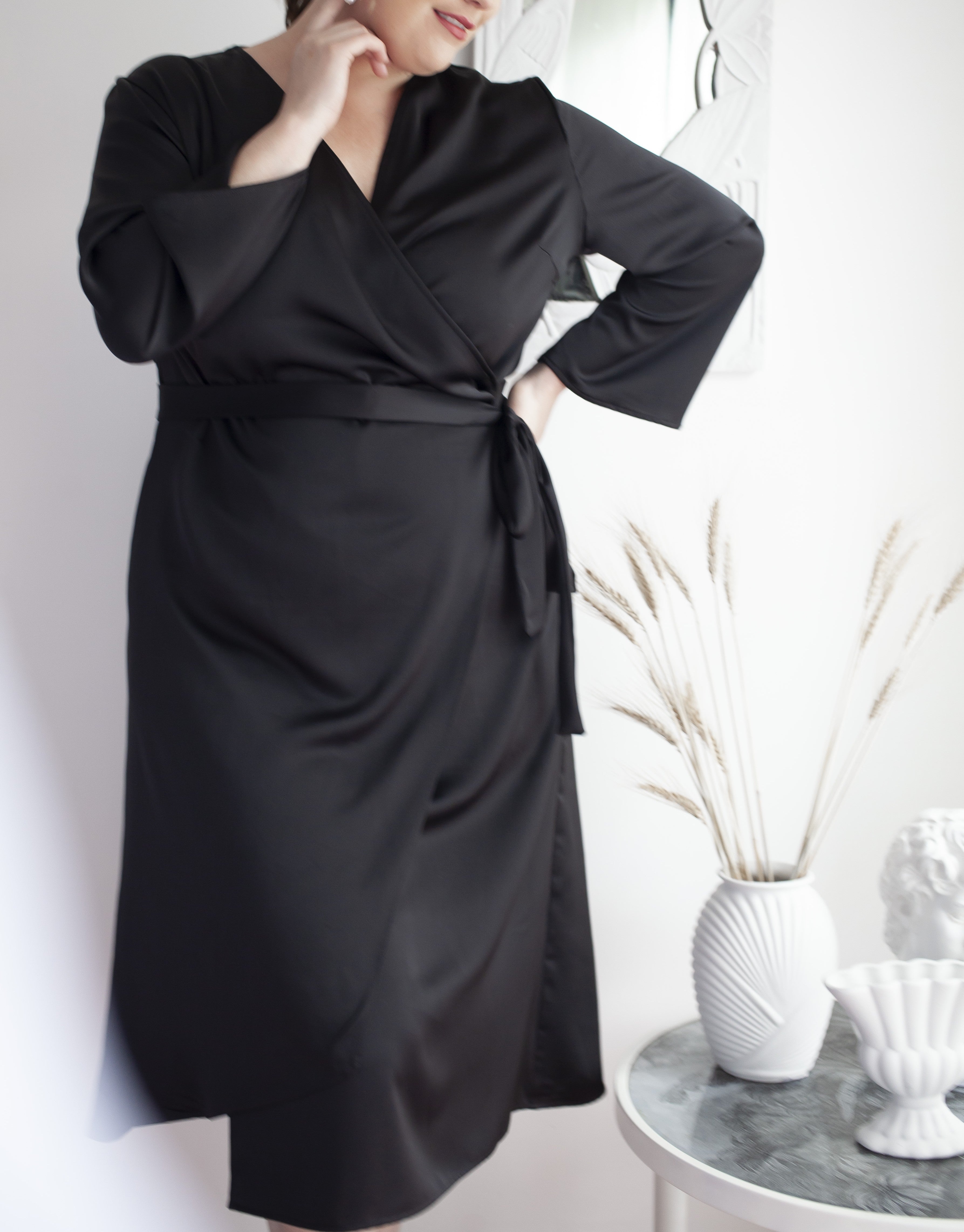 Tippy Wrap Dress — Café Noir