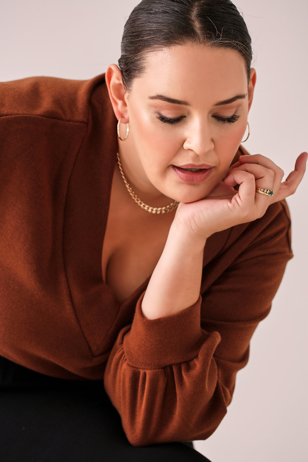 Marilyn Knit Top — Toffee