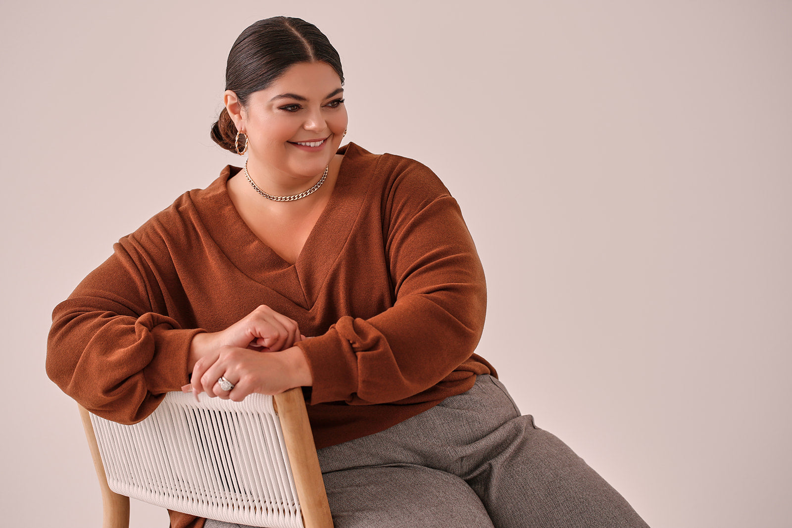 Marilyn Knit Top — Toffee