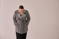 Mazzy Knit Jacket — Black & White Jacquard