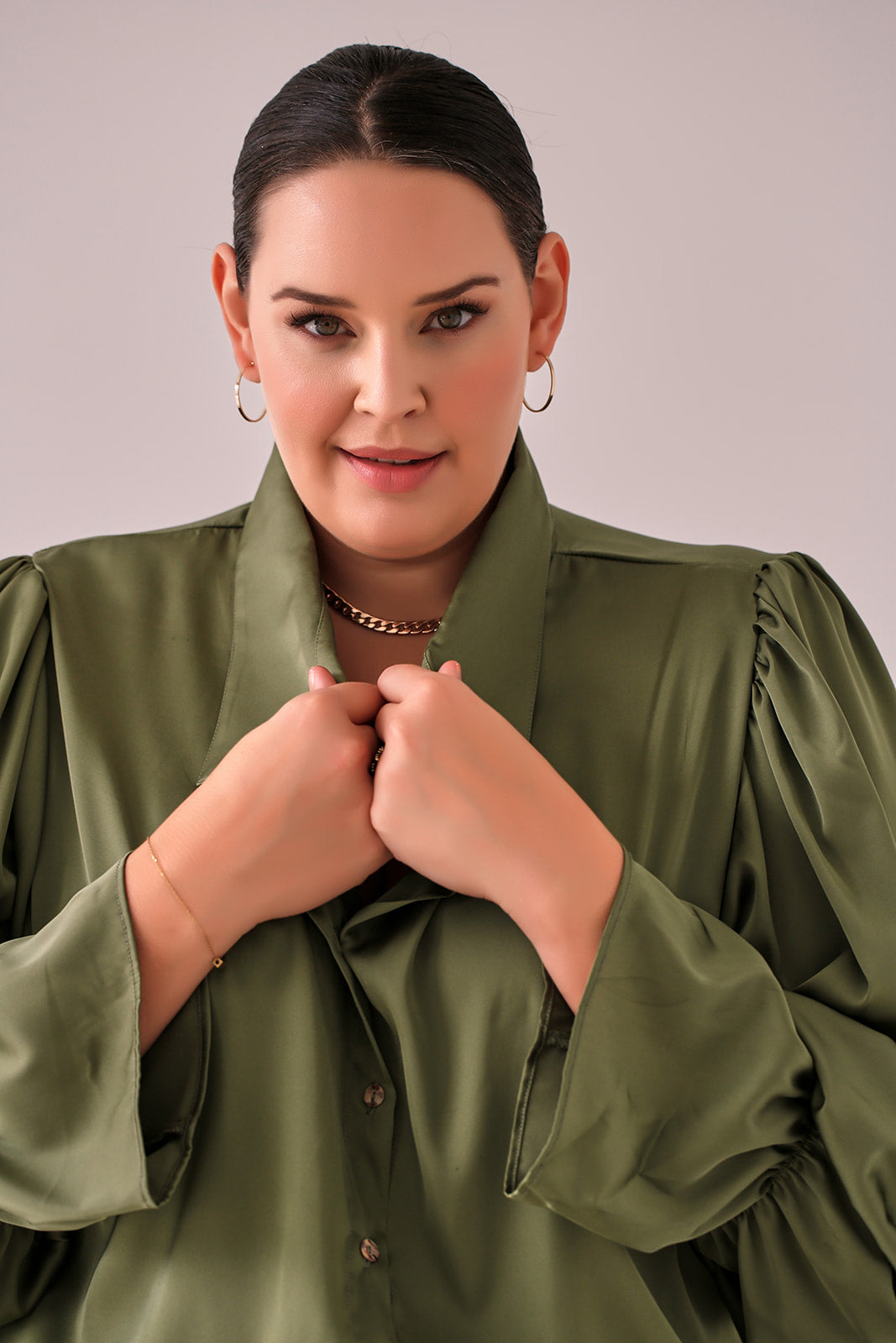 Roberta Shirt — Sage