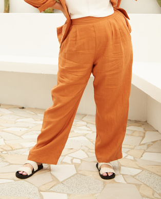 Lexi Linen Pant — Desert
