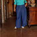 Yasi Palazzo Pant — Denim Wash
