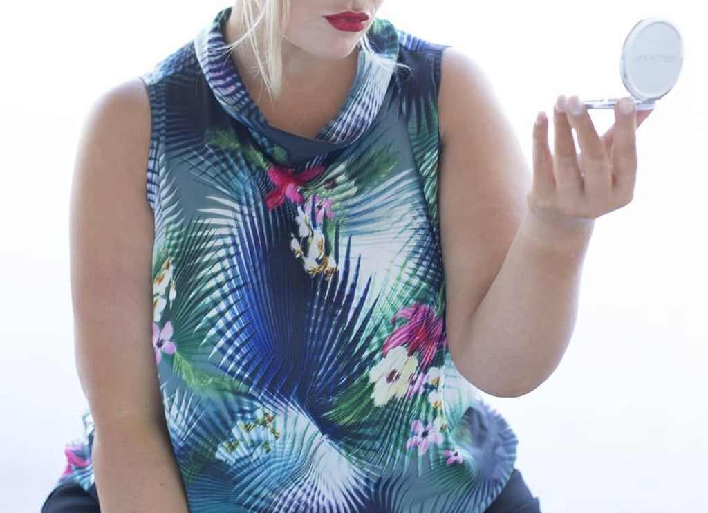 Camila Sleeveless Top — Caribbean Nights